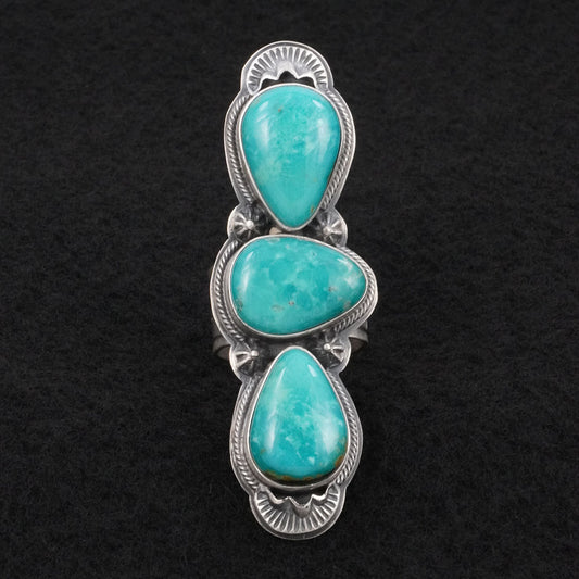 Randy Boyd Turquoise & Sterling Silver Ring Adjustable