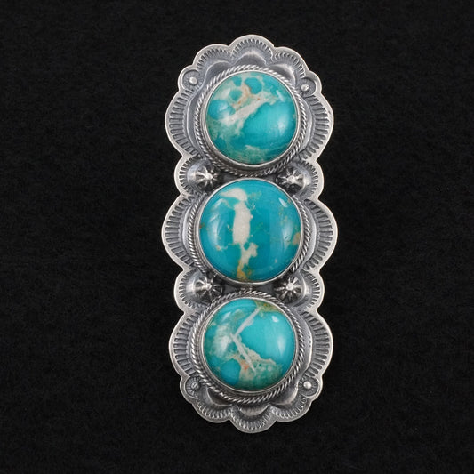 Randy Boyd Turquoise & Sterling Silver Ring Adjustable