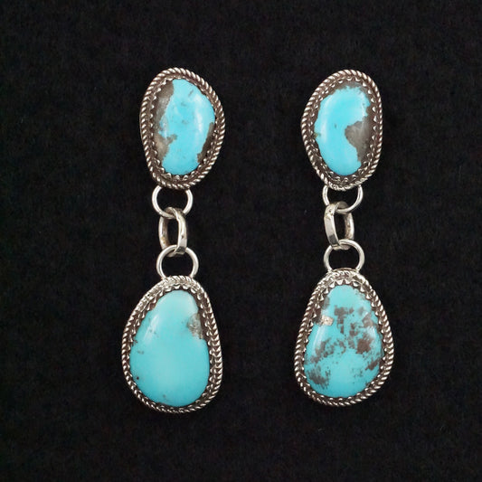 Ernest Hawthorne Turquoise & Sterling Silver Earrings