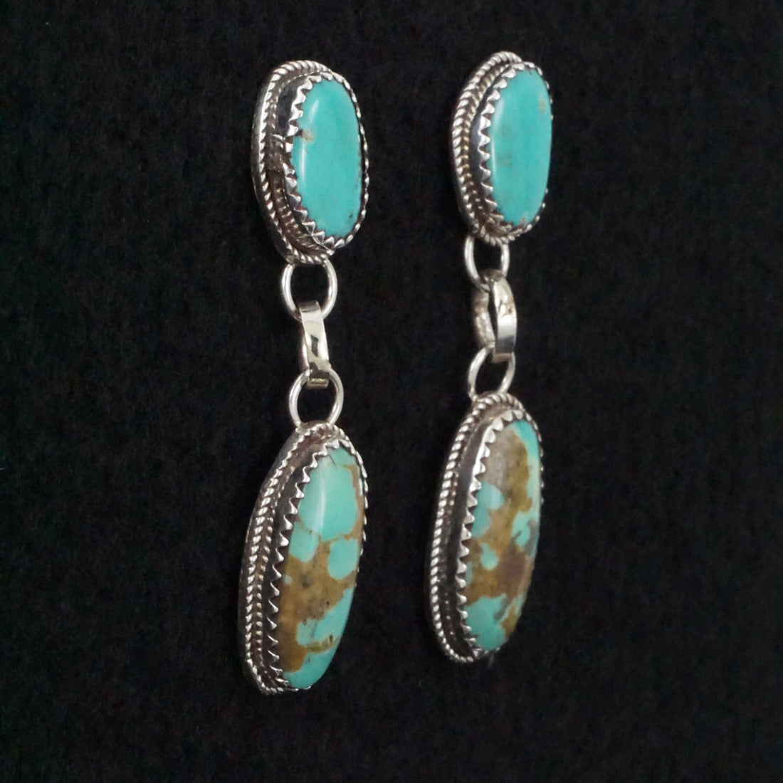 Ernest Hawthorne Turquoise & Sterling Silver Earrings