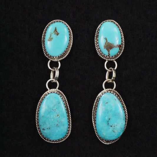 Ernest Hawthorne Turquoise & Sterling Silver Earrings