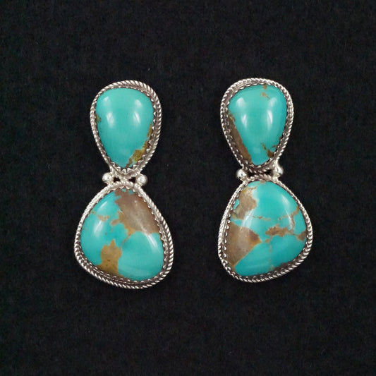 Ernest Hawthorne Turquoise & Sterling Silver Earrings