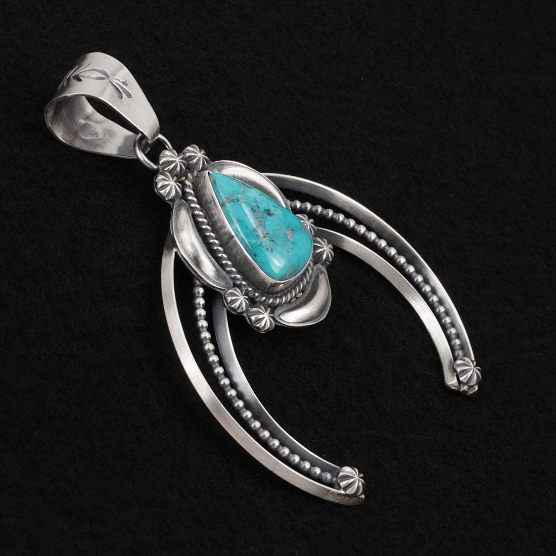 Raymond Delgarito Turquoise & Sterling Silver Pendant