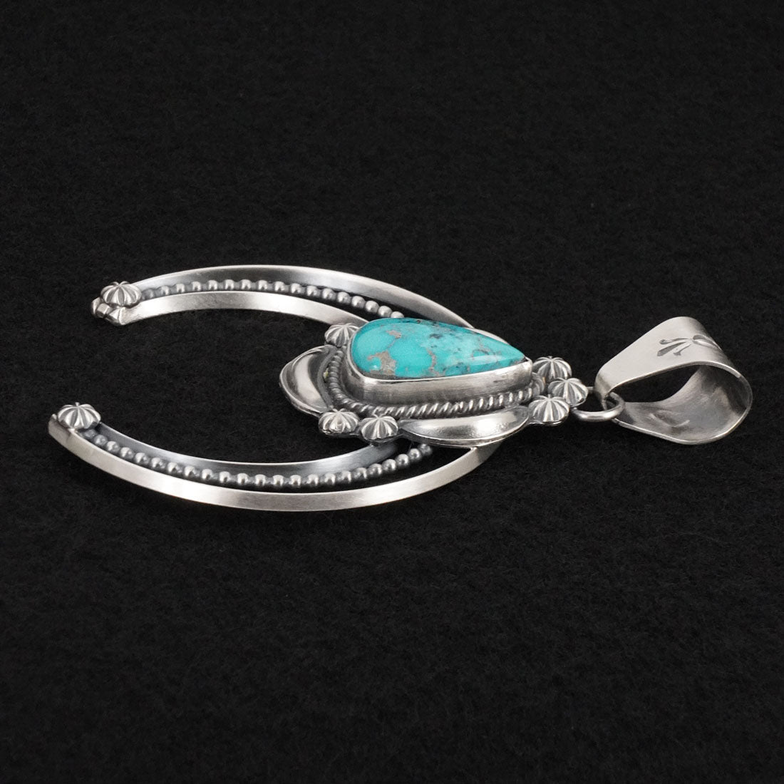 Raymond Delgarito Turquoise & Sterling Silver Pendant