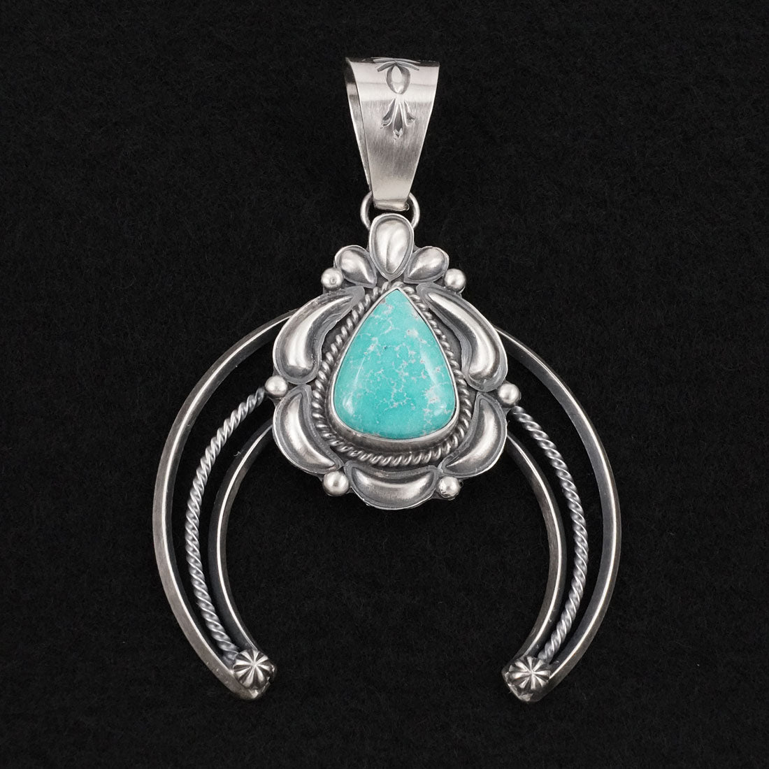 Raymond Delgarito Turquoise & Sterling Silver Pendant