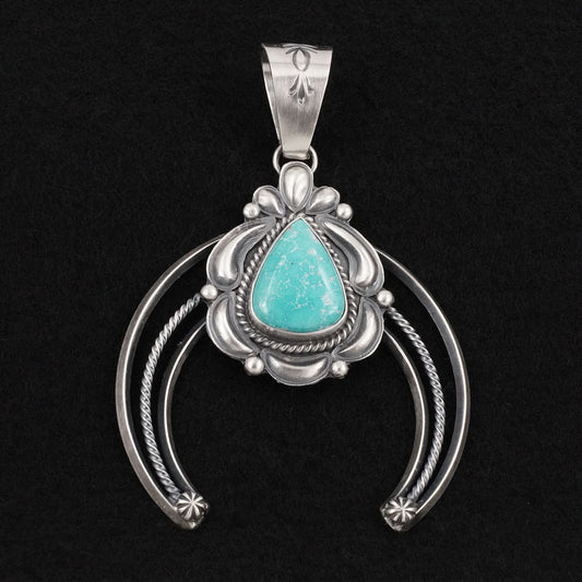 Raymond Delgarito Turquoise & Sterling Silver Pendant
