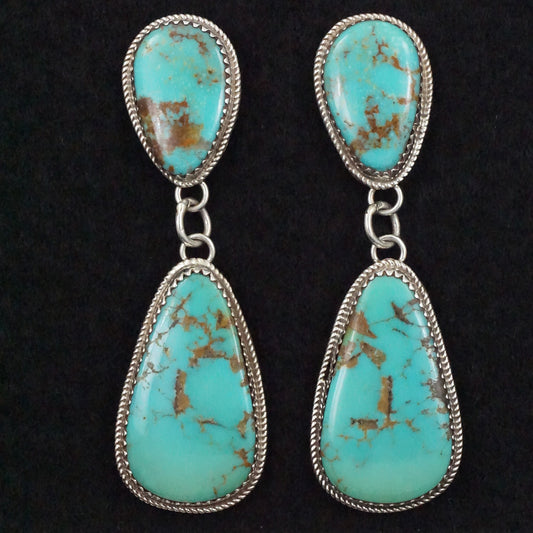 Ernest Hawthorne Turquoise & Sterling Silver Earrings