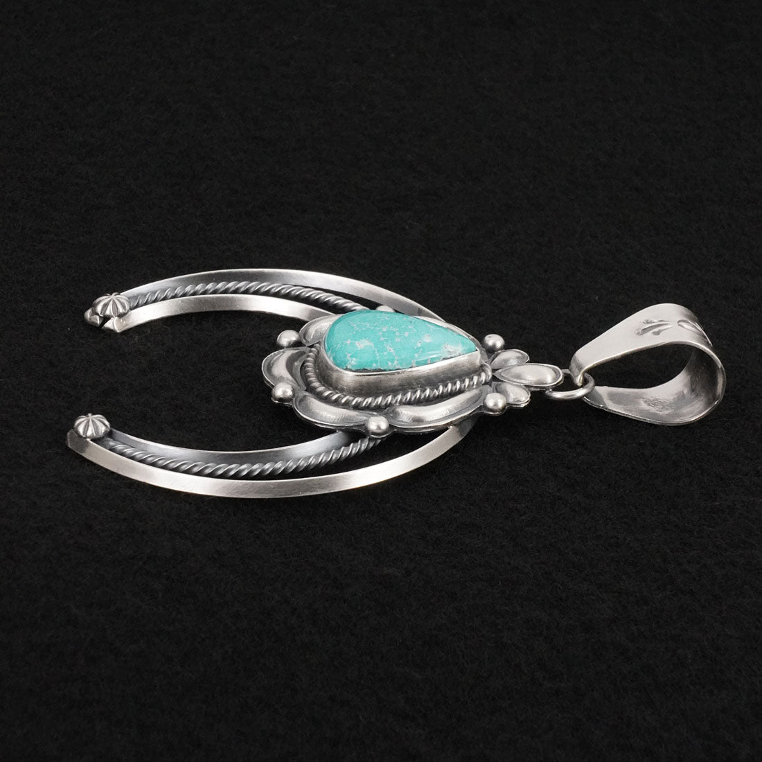 Raymond Delgarito Turquoise & Sterling Silver Pendant
