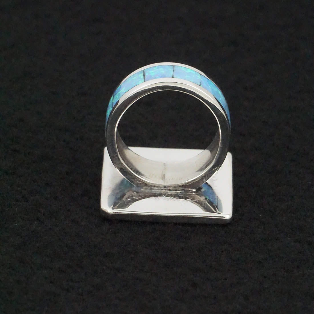 Elliot Coonsis Opalite & Sterling Silver Ring Size 7