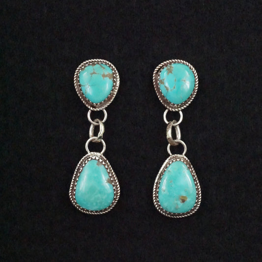 Ernest Hawthorne Turquoise & Sterling Silver Earrings