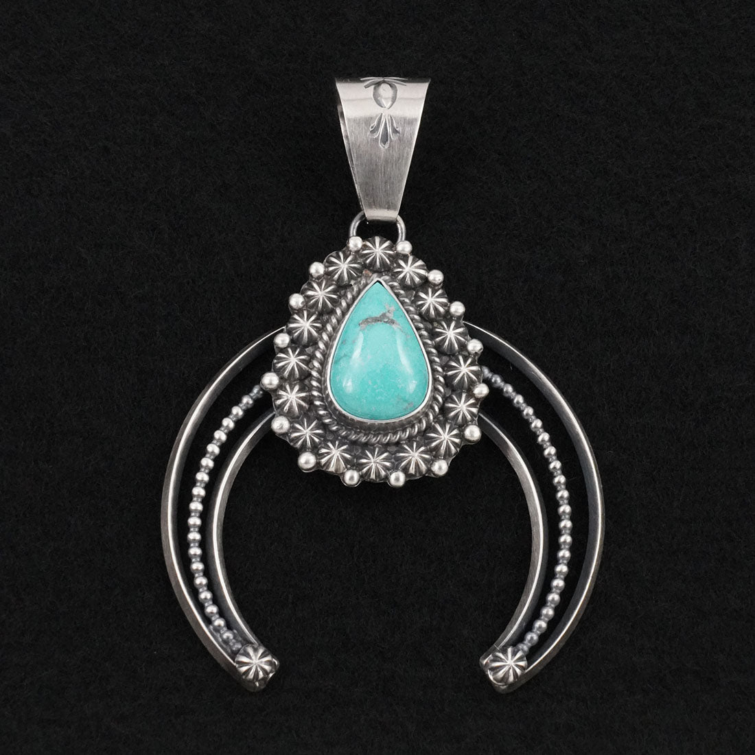 Raymond Delgarito Turquoise & Sterling Silver Pendant