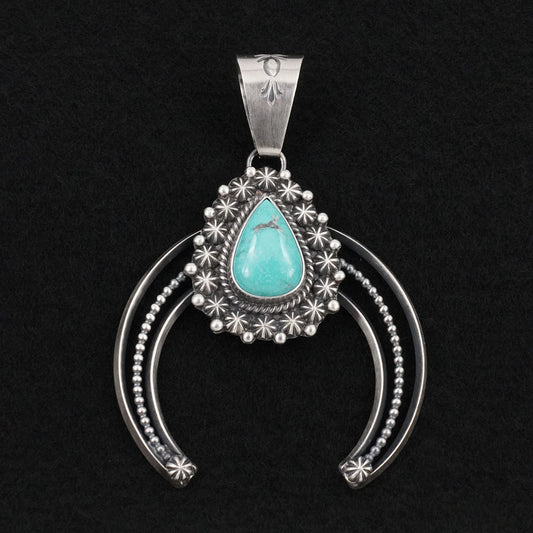 Raymond Delgarito Turquoise & Sterling Silver Pendant