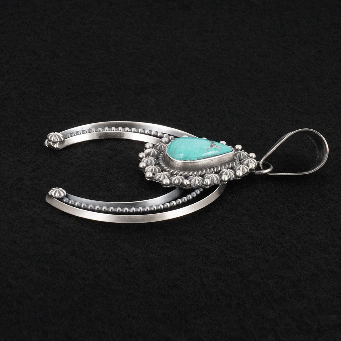 Raymond Delgarito Turquoise & Sterling Silver Pendant