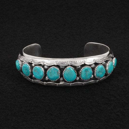 Wilbert Muskett Sr. Turquoise & Sterling Silver Bracelet