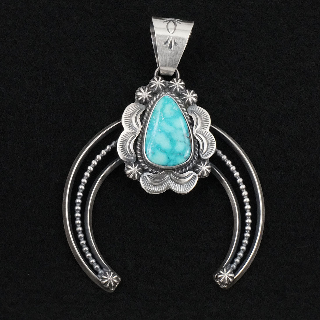 Raymond Delgarito Turquoise & Sterling Silver Pendant