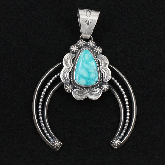 Raymond Delgarito Turquoise & Sterling Silver Pendant
