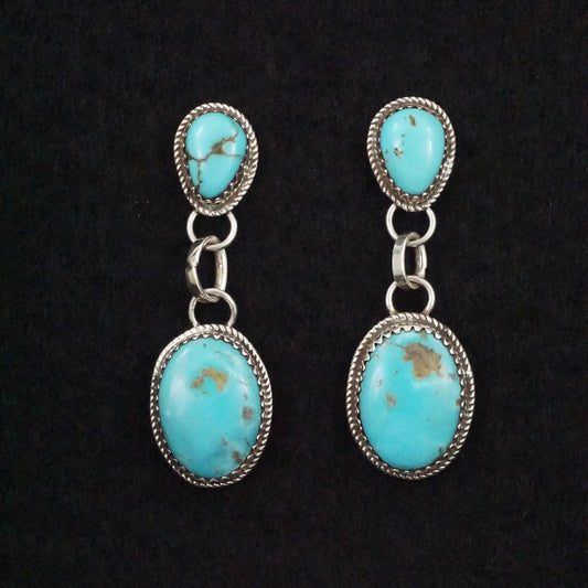 Ernest Hawthorne Turquoise & Sterling Silver Earrings