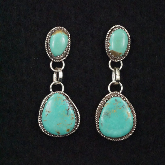 Ernest Hawthorne Turquoise & Sterling Silver Earrings