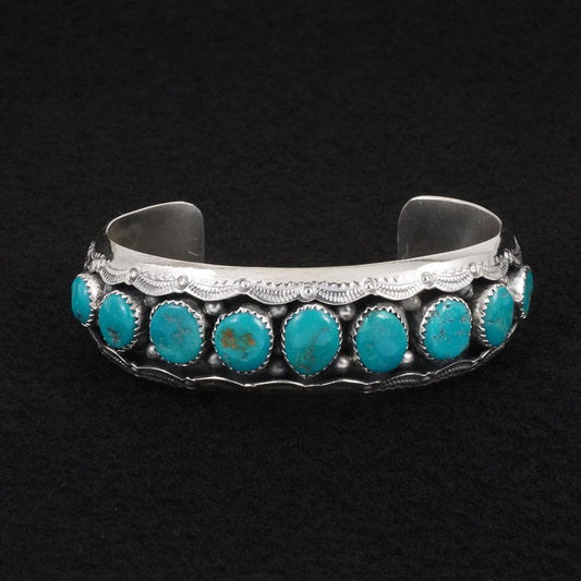 Wilbert Muskett Sr. Turquoise & Sterling Silver Bracelet