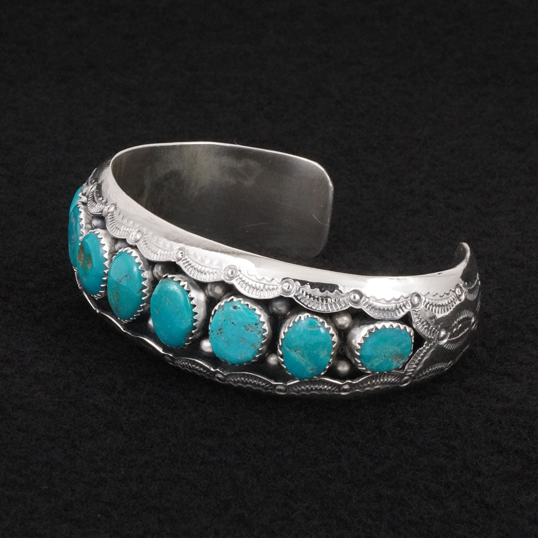 Wilbert Muskett Sr. Turquoise & Sterling Silver Bracelet