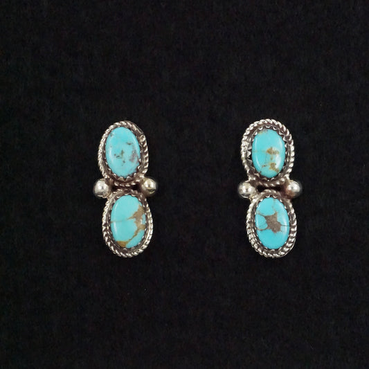 Ernest Hawthorne Turquoise & Sterling Silver Earrings