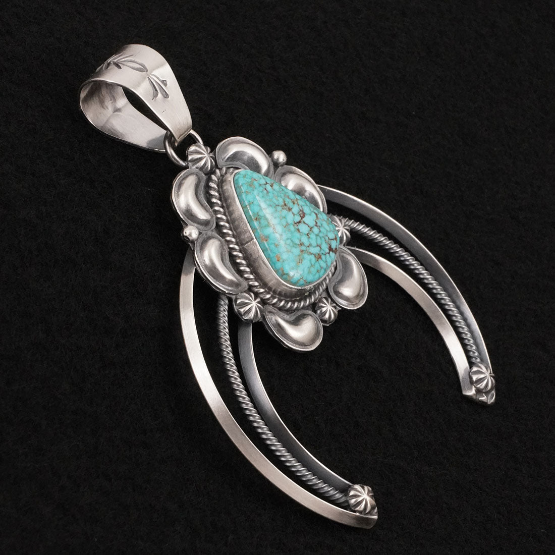 Raymond Delgarito Turquoise & Sterling Silver Pendant