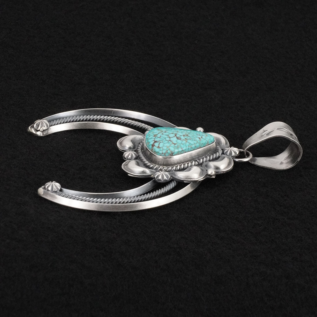 Raymond Delgarito Turquoise & Sterling Silver Pendant