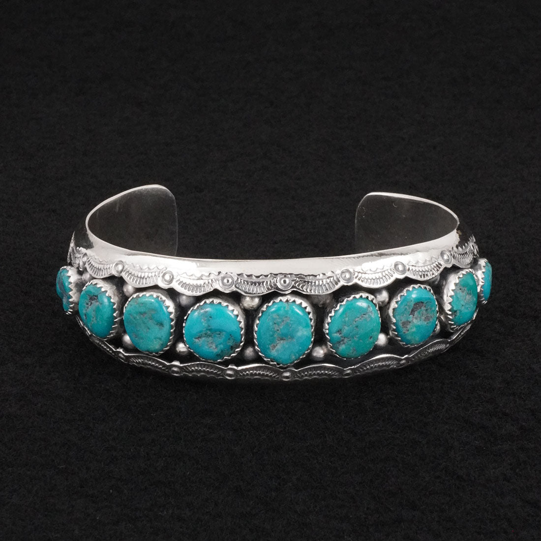Wilbert Muskett Sr. Turquoise & Sterling Silver Bracelet