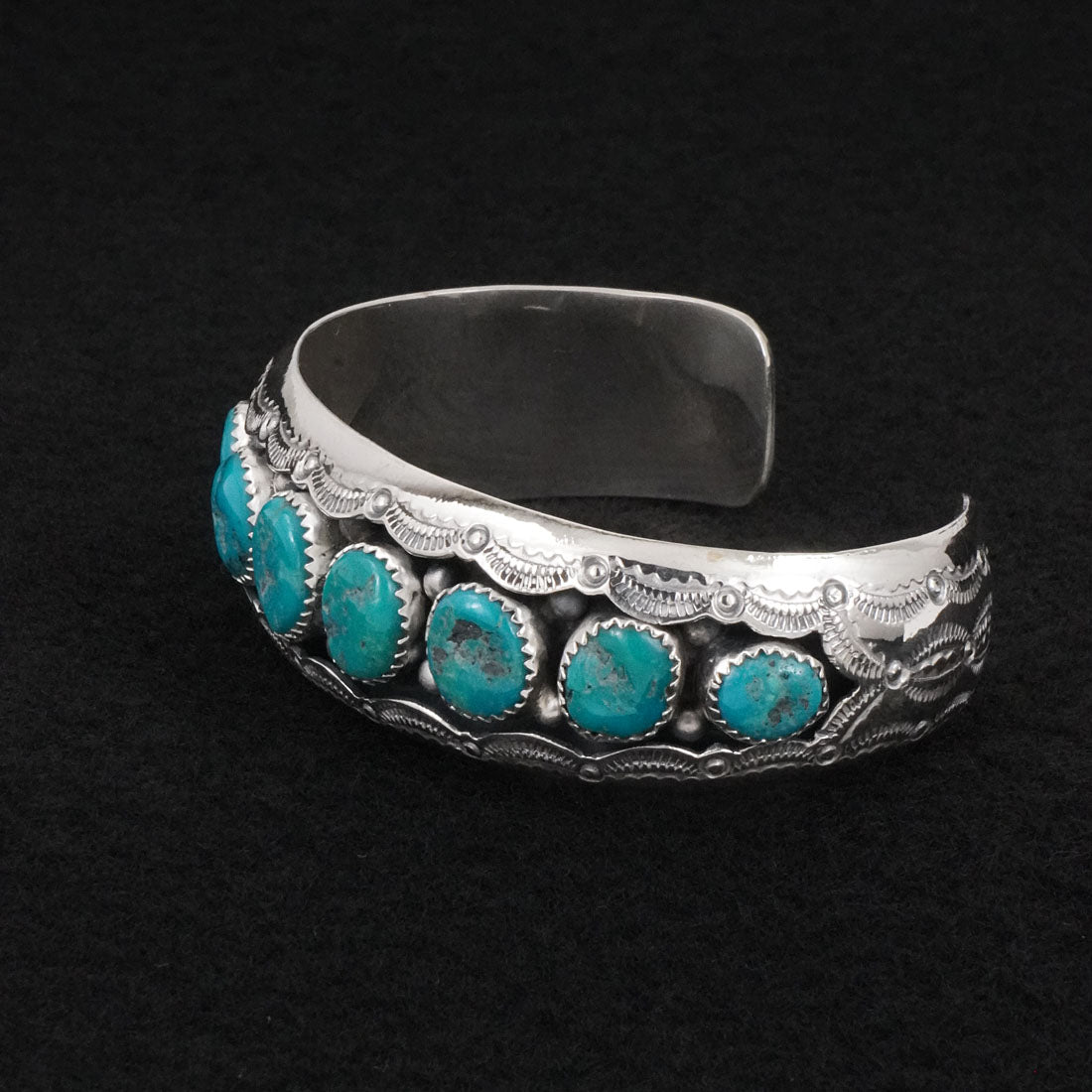 Wilbert Muskett Sr. Turquoise & Sterling Silver Bracelet
