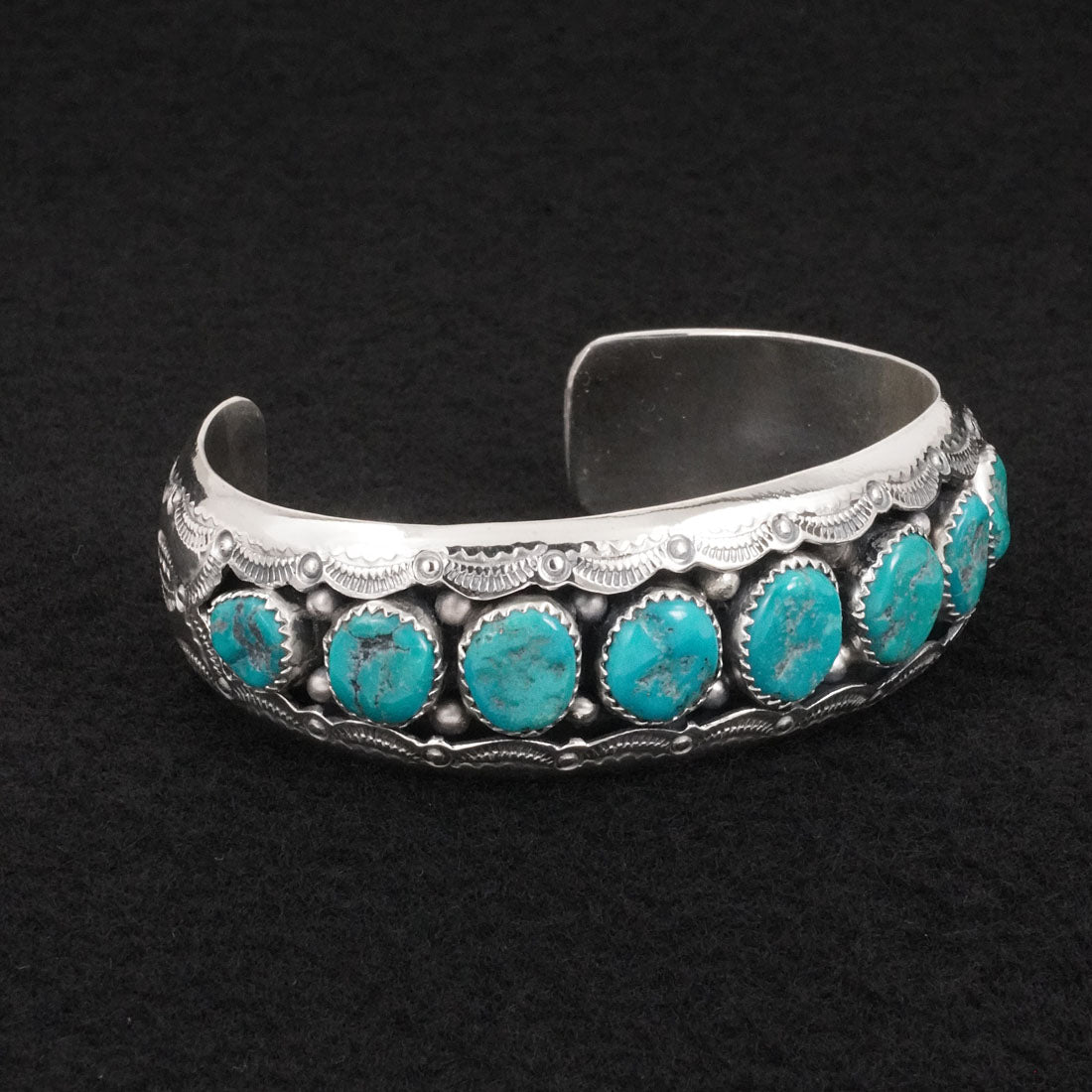 Wilbert Muskett Sr. Turquoise & Sterling Silver Bracelet