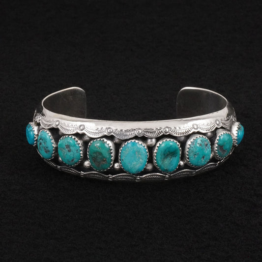 Wilbert Muskett Sr. Turquoise & Sterling Silver Bracelet
