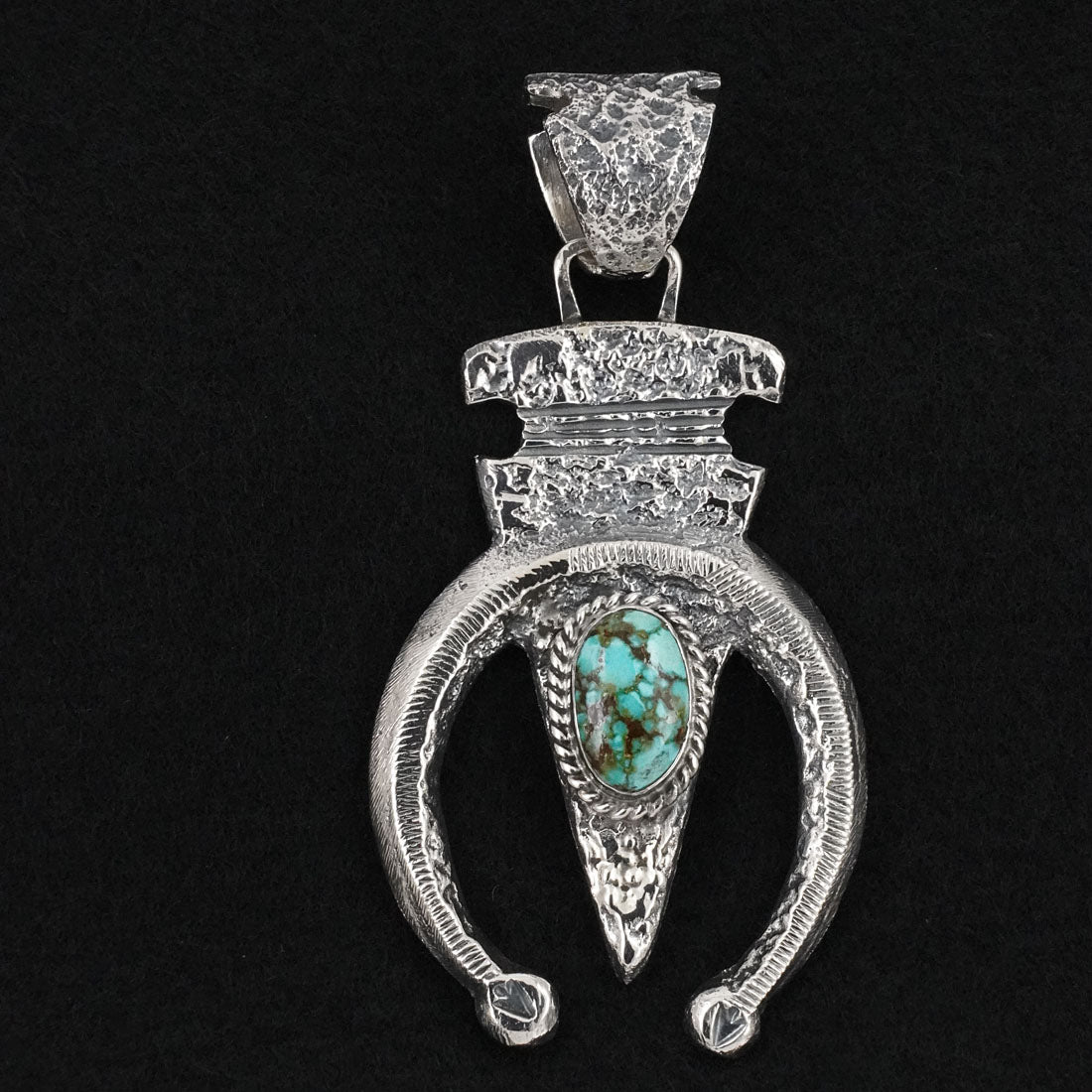 Delbert Arviso Turquoise & Sterling Silver Pendant