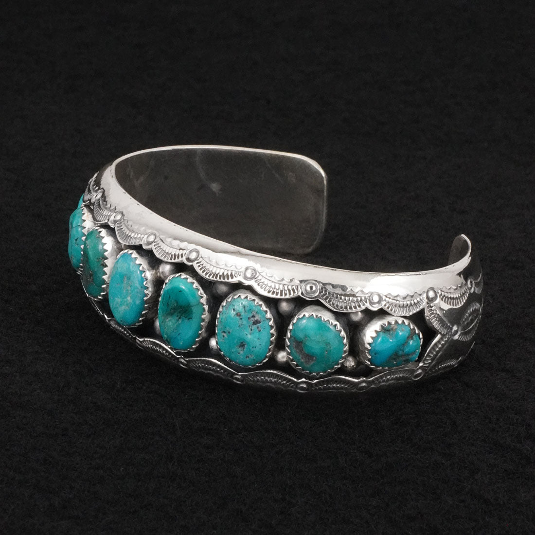 Wilbert Muskett Sr. Turquoise & Sterling Silver Bracelet