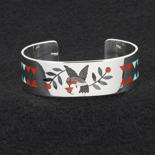 Derrick Edaakie Multi-Stone & Sterling Silver Bracelet