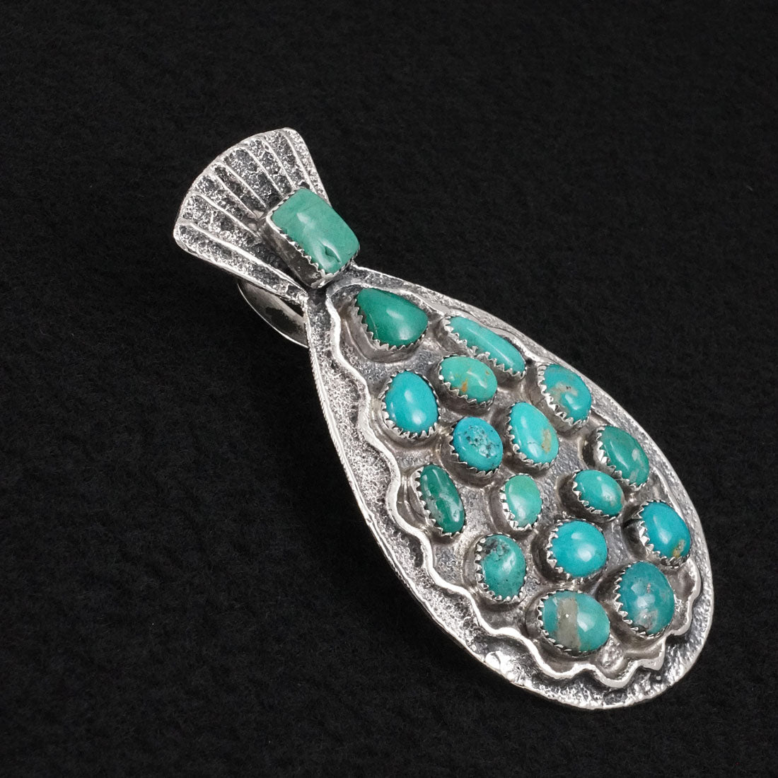Delbert Arviso Turquoise & Sterling Silver Pendant