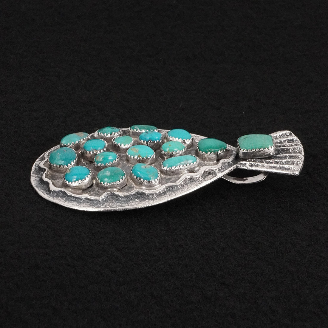 Delbert Arviso Turquoise & Sterling Silver Pendant