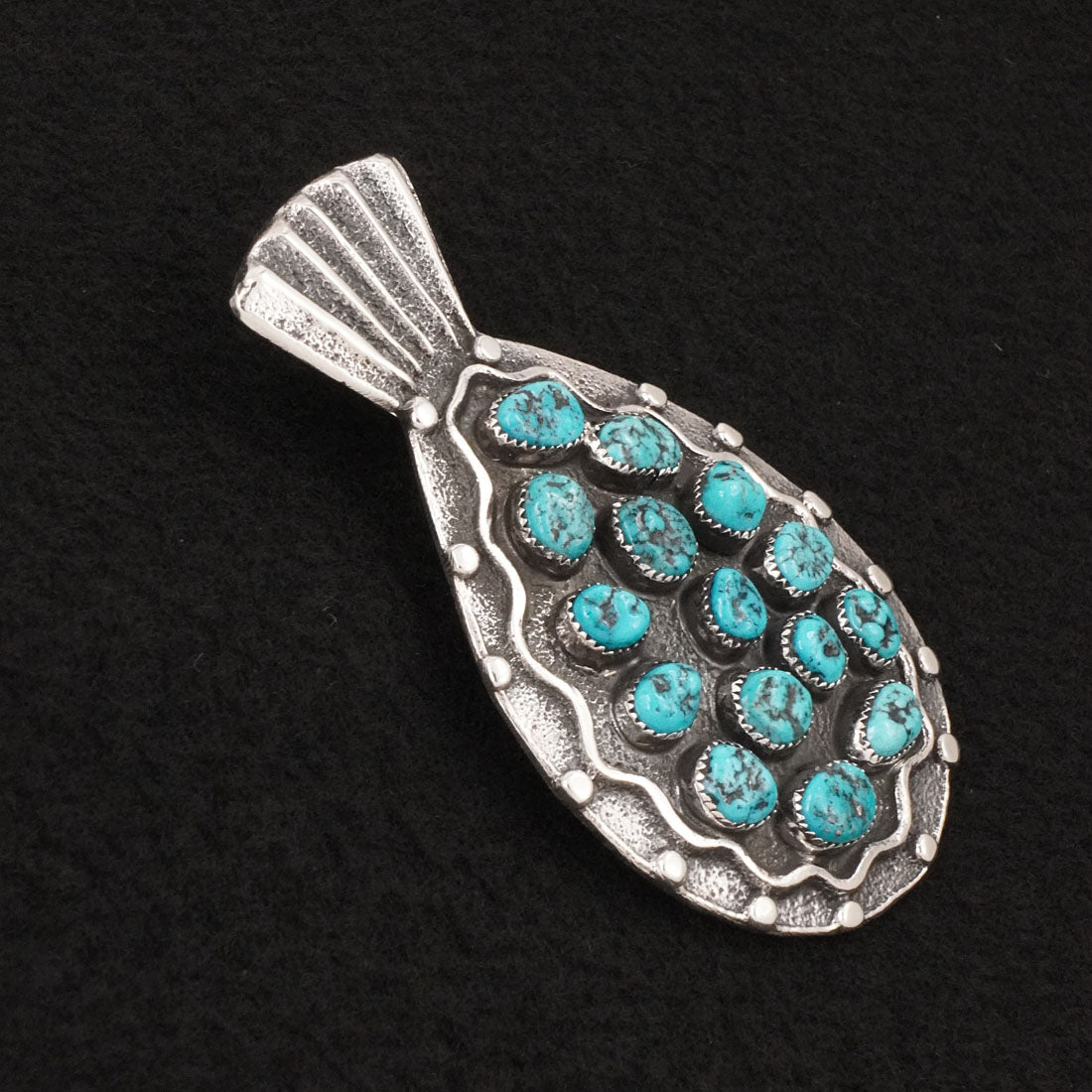 Delbert Arviso Turquoise & Sterling Silver Pendant