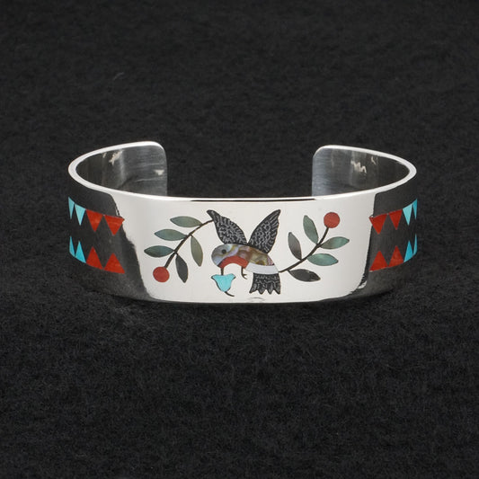 Derrick Edaakie Multi-Stone & Sterling Silver Bracelet