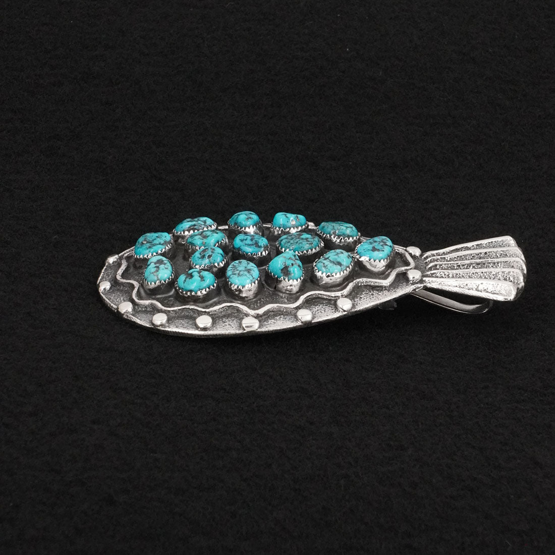Delbert Arviso Turquoise & Sterling Silver Pendant