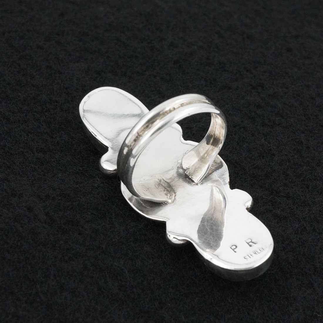 Priscilla Reeder Turquoise & Sterling Silver Ring Size 7