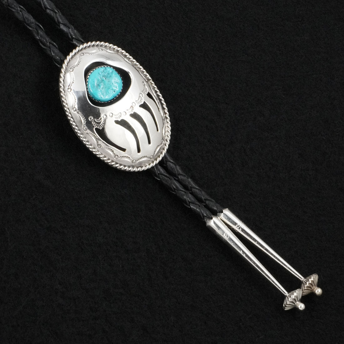 Wilbert Muskett Sr. Turquoise & Sterling Silver Bolo Tie
