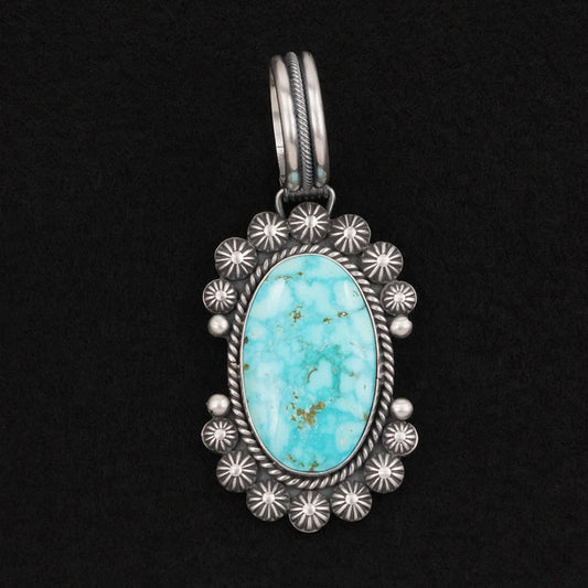 Michael Calladitto Turquoise & Sterling Silver Pendant