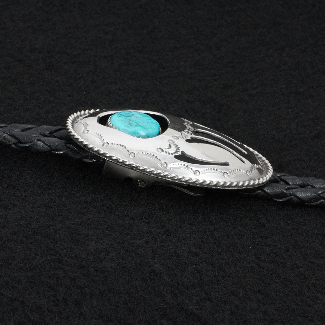 Wilbert Muskett Sr. Turquoise & Sterling Silver Bolo Tie