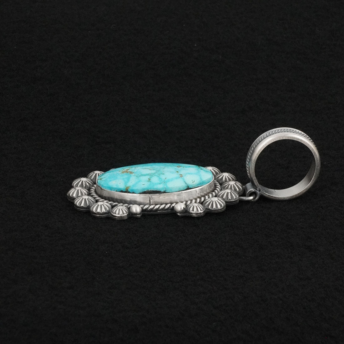 Michael Calladitto Turquoise & Sterling Silver Pendant