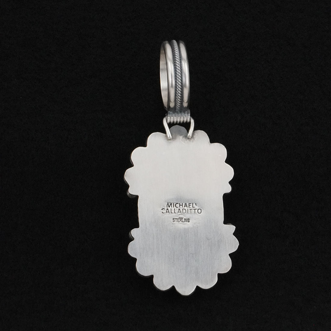 Michael Calladitto Turquoise & Sterling Silver Pendant