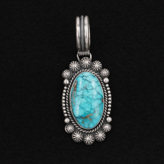 Michael Calladitto Turquoise & Sterling Silver Pendant