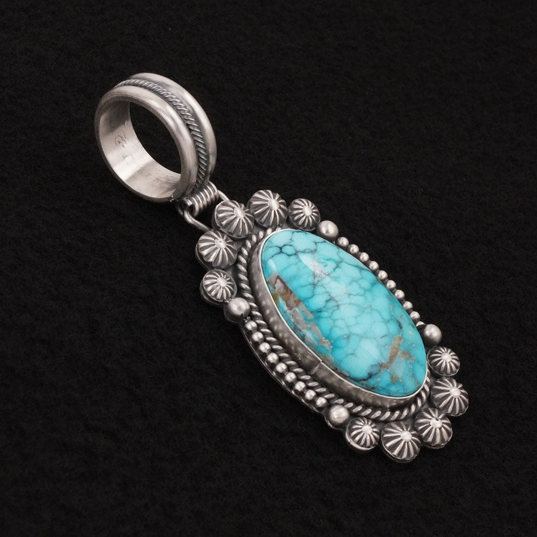 Michael Calladitto Turquoise & Sterling Silver Pendant