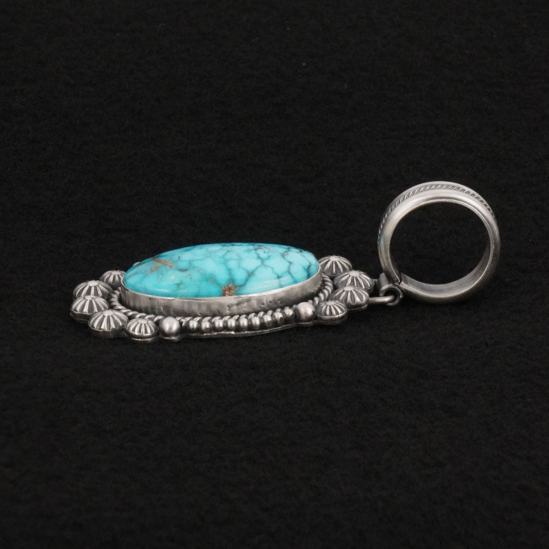Michael Calladitto Turquoise & Sterling Silver Pendant