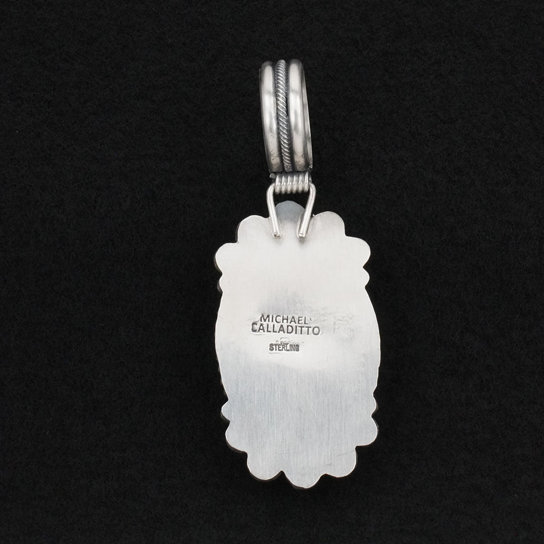 Michael Calladitto Turquoise & Sterling Silver Pendant