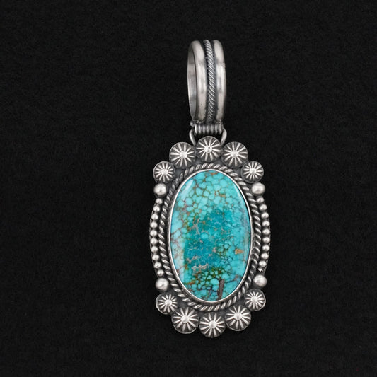 Michael Calladitto Turquoise & Sterling Silver Pendant